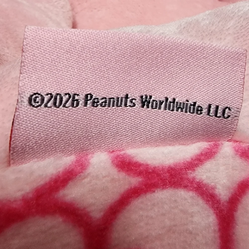 Peanuts Snoopy Valentine's Day Pink Heart Cat Dog Pet Bed New with Tags